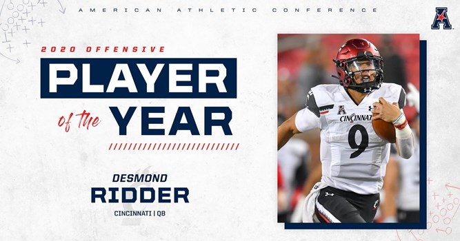 Ridder captures AAC Offensive Player of the Week honors